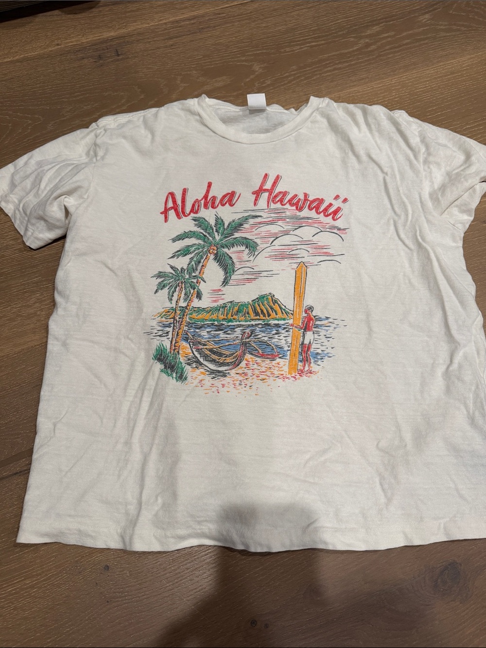 Re Done Aloha Hawaii Graphic Tee -